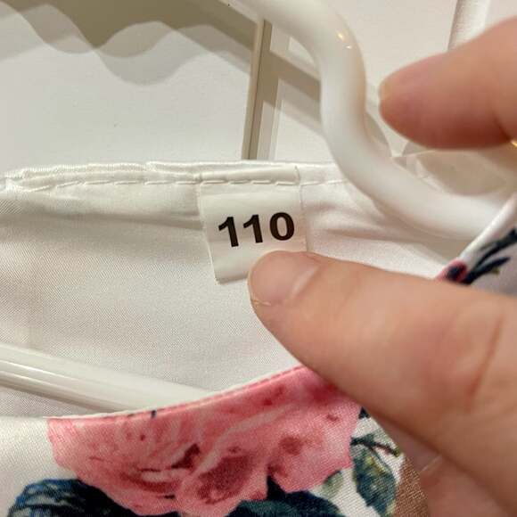 Hawee Girls Floral Short Sleeve Party Dress with Front Bow and Back Sash - Picture 3 of 4